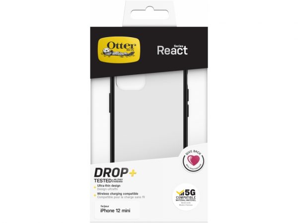 OtterBox React Series Apple iPhone 12 Mini Clear/Black