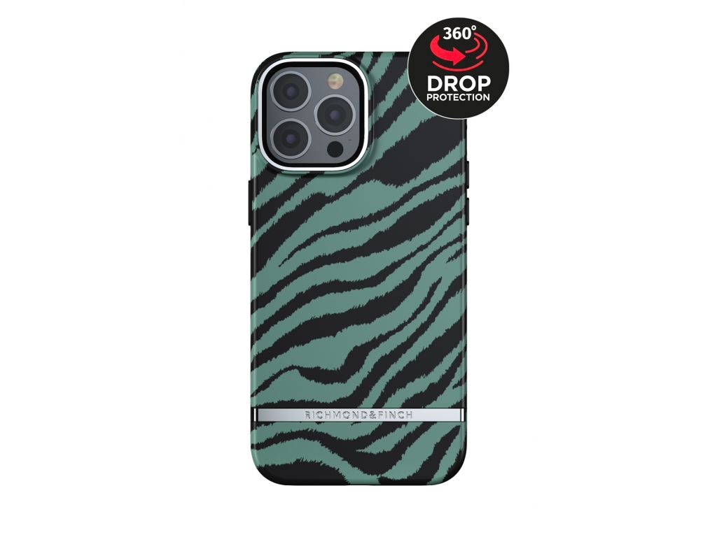 Richmond & Finch Freedom Series One-Piece Apple iPhone 13 Pro Max Emerald Zebra