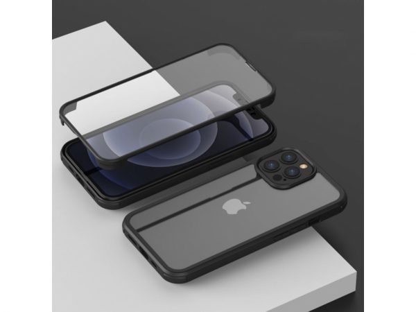 Valenta Tempered Glass Full Cover Bumper Case Apple iPhone 13 Pro Black