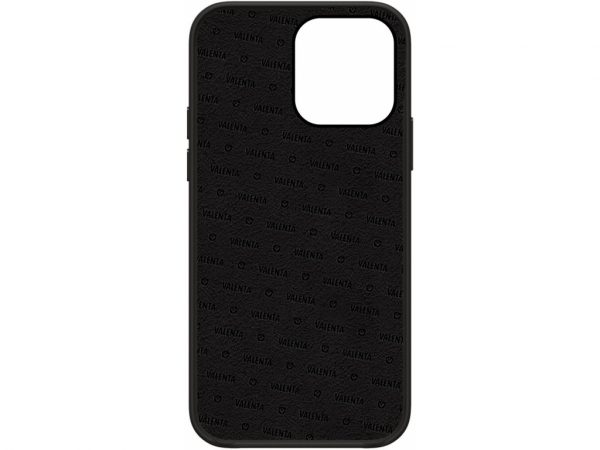 Valenta Leather Back Cover Snap Luxe Apple iPhone 13 Pro Max Black