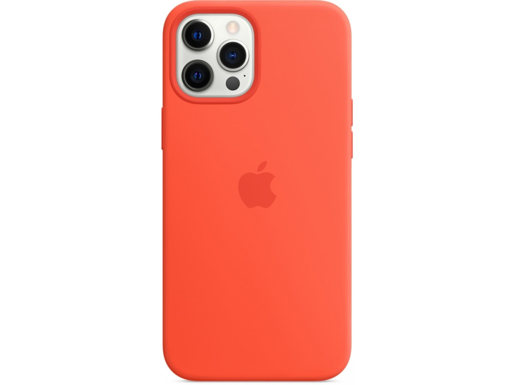 MKTX3ZM/A Apple Silicone Case with MagSafe iPhone 12 Pro Max Electric Orange