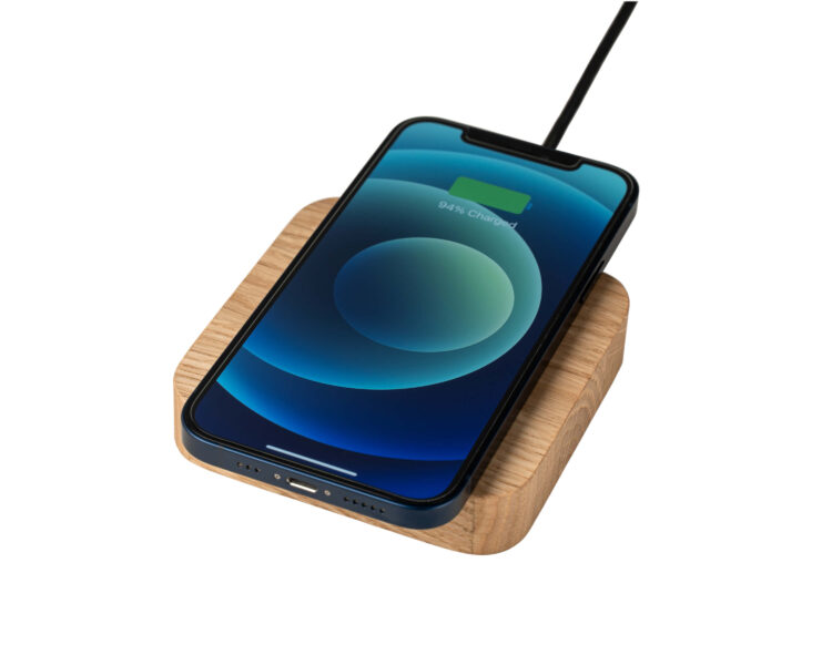 Draadloze Oplader - OakyBlocks - Eiken-wirelesscharger-oak-oakyblocks-oakywood-hoesie