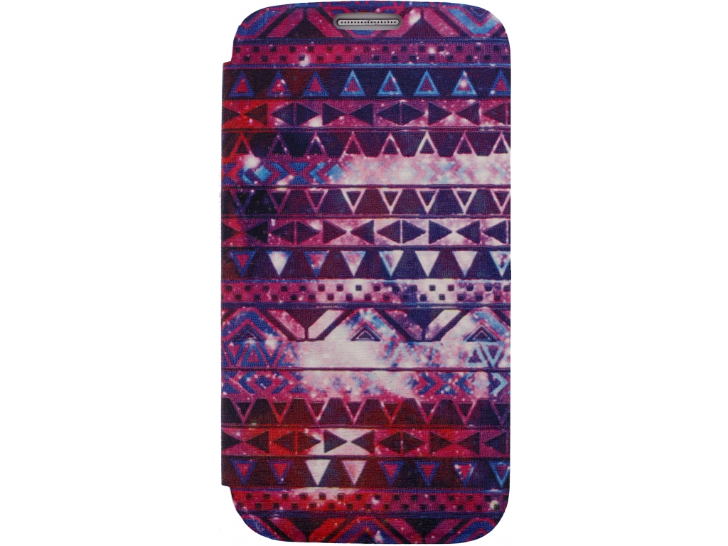 Xccess Book Stand Case Samsung Galaxy S4 I9500/I9505 Aztec Purple
