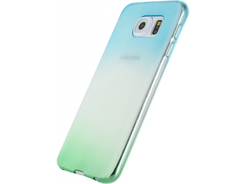 Xccess Thin TPU Case Samsung Galaxy S6 Gradual Green/Turquoise