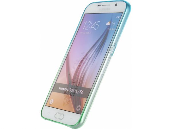 Xccess Thin TPU Case Samsung Galaxy S6 Gradual Green/Turquoise