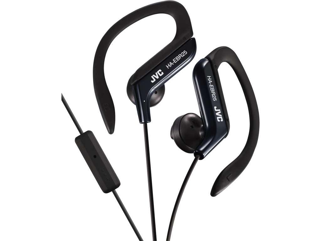 HA-EBR25-B JVC Sport Clip Headphone Remote Black
