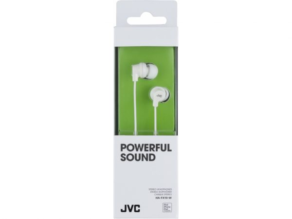 HA-FX10-W JVC Colourful Inner Ear Headphone White