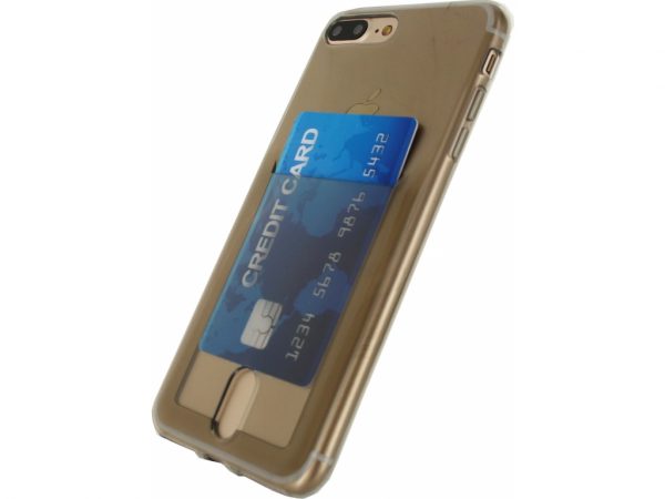 Xccess TPU Card Case Apple iPhone 7 Plus/8 Plus Transparent Grey