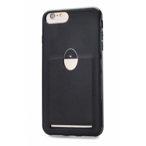 Xccess Matt TPU Card Case Apple iPhone 6 Plus/6S Plus/7 Plus/8 Plus Black