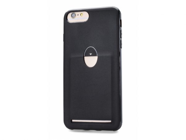 Xccess Matt TPU Card Case Apple iPhone 6 Plus/6S Plus/7 Plus/8 Plus Black