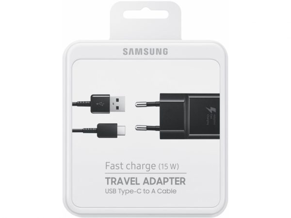 EP-TA20EBECGWW Samsung Adaptive Fast Charging Travel Charger incl. USB-C Cable 15W Black