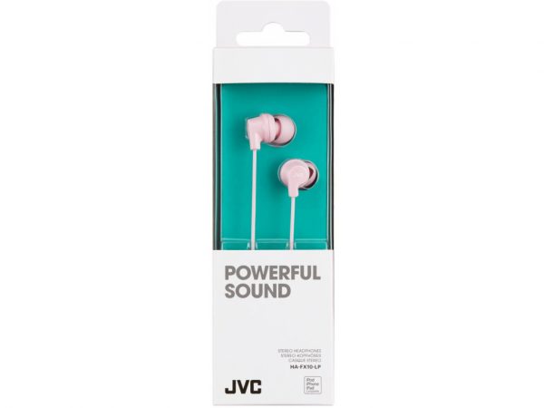 HA-FX10-LP JVC Colourful Inner Ear Headphone Light Pink