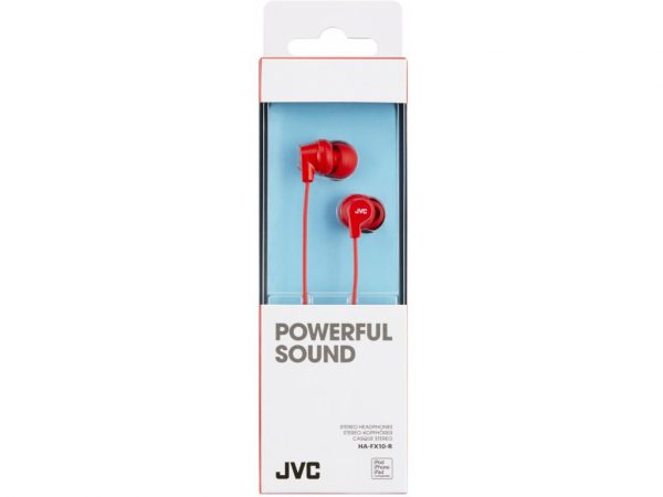 HA-FX10-R JVC Colourful Inner Ear Headphone Fine Red