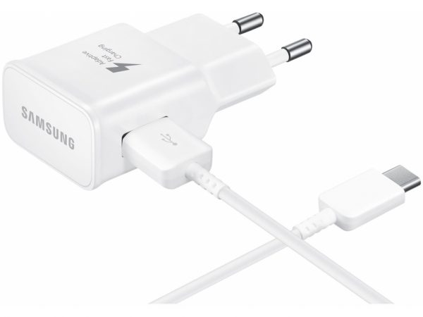 EP-TA20EWECGWW Samsung Adaptive Fast Charging Travel Charger incl. USB-C Cable 15W White
