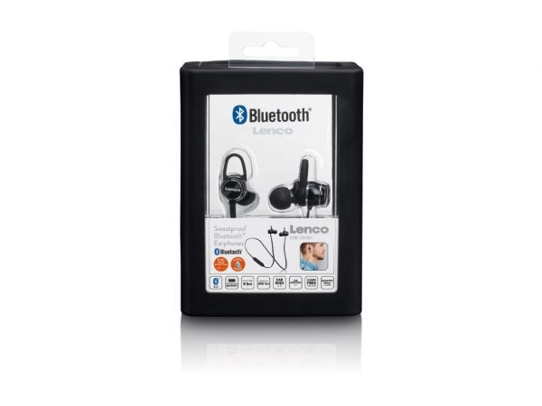 EPB-030 Lenco Sweatproof Bluetooth Stereo Headset Black