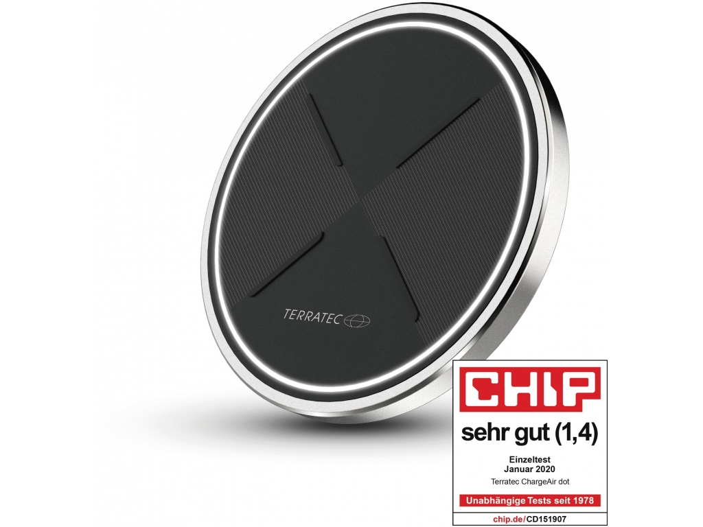 Terratec ChargeAIR dot! Wireless Charger 5W/7.5W/10W Black/Silver