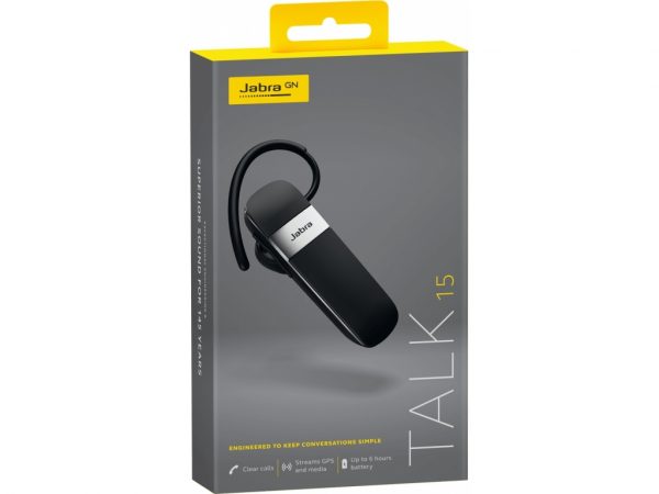 Jabra Talk 15 Bluetooth Headset Black