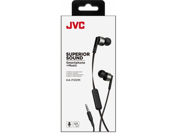 HA-FX51MBE JVC In-Ear Stereo Headset Black