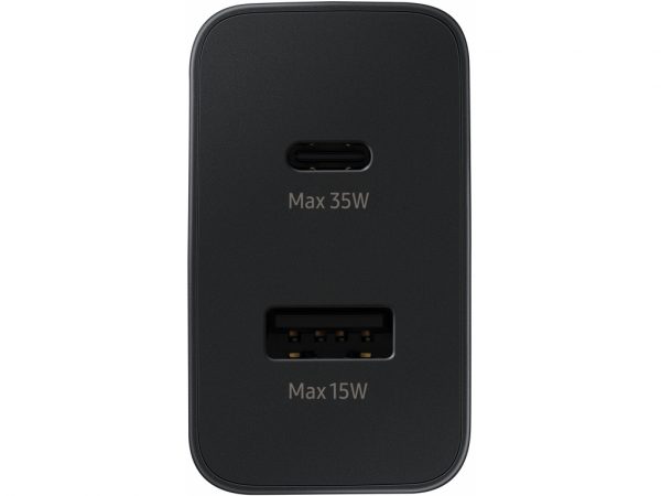 EP-TA220NBEGEU Samsung Super Fast Duo Travel Charger USB-C/USB-A 35W Black