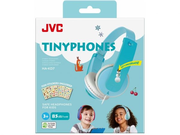 HA-KD7-ZNE JVC Kids TinyPhones Headphone Mint Blue