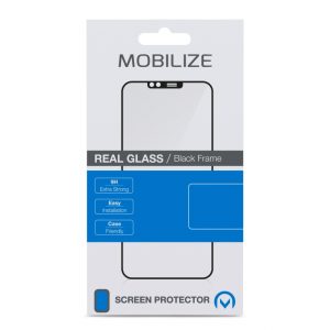 Mobilize Glass Screen Protector - Black Frame - Samsung Galaxy S22 5G