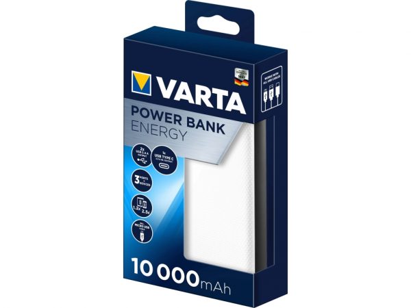Varta Portable Power Bank Energy 10000 mAh White