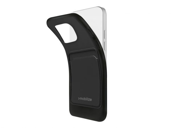 Mobilize Rubber Gelly Card Case Apple iPhone 13 Pro Matt Black
