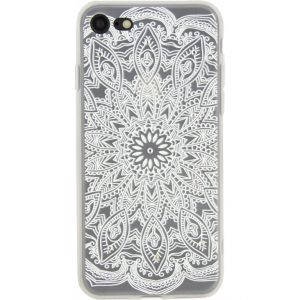 Xccess TPU Case Apple iPhone 6/6S Mandala with Glitter Stone White