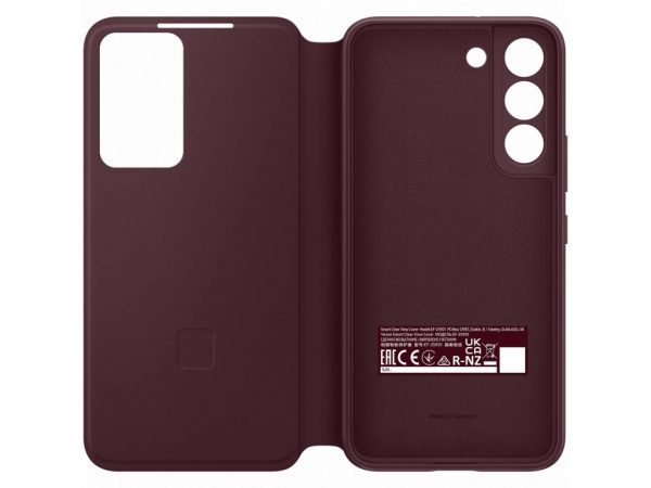 EF-ZS901CEEGEE Samsung Smart Clear View Cover Galaxy S22 5G Burgundy