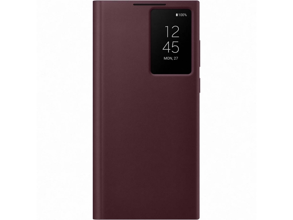 EF-ZS908CEEGEE Samsung Smart Clear View Cover Galaxy S22 Ultra 5G Burgundy