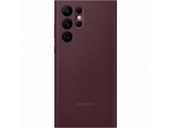 EF-ZS908CEEGEE Samsung Smart Clear View Cover Galaxy S22 Ultra 5G Burgundy
