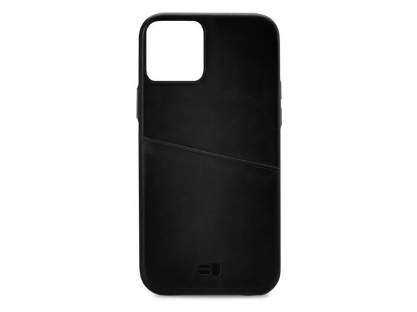 Senza Pure Leather Cover with Card Slot Apple iPhone 13 Mini Deep Black