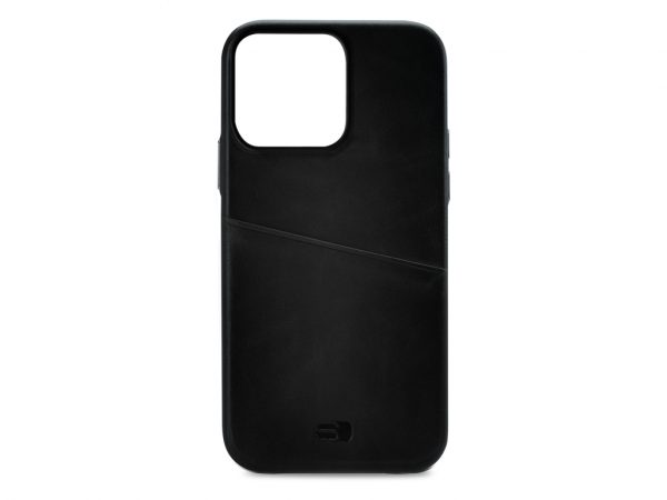Senza Pure Leather Cover with Card Slot Apple iPhone 13 Pro Deep Black