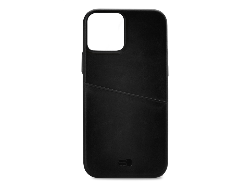 Senza Pure Leather Cover with Card Slot Apple iPhone 13 Pro Max Deep Black