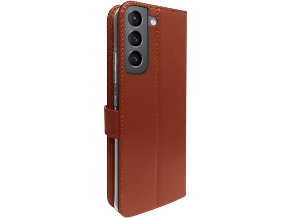 Valenta Book Case Gel Skin Samsung Galaxy S22 5G Brown