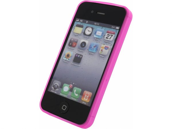 Mobilize Gelly Case Ultra Thin Apple iPhone 4/4S Neon Fuchsia