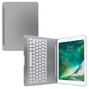 Mobilize Aluminium Bluetooth Keyboard Case for Apple iPad 9.7 2017/2018 Silver