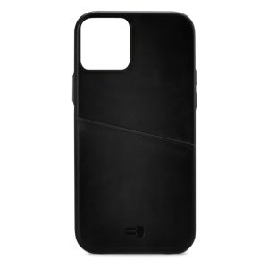 Senza Pure Leather Cover with Card Slot Apple iPhone 14 Deep Black