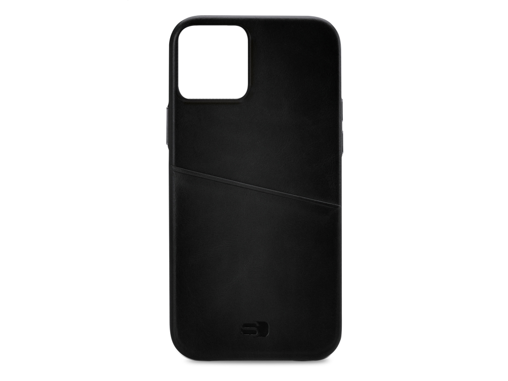 Senza Pure Leather Cover with Card Slot Apple iPhone 14 Max Deep Black