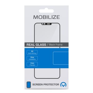 Mobilize Glass Screen Protector - Black Frame - Apple iPhone 14