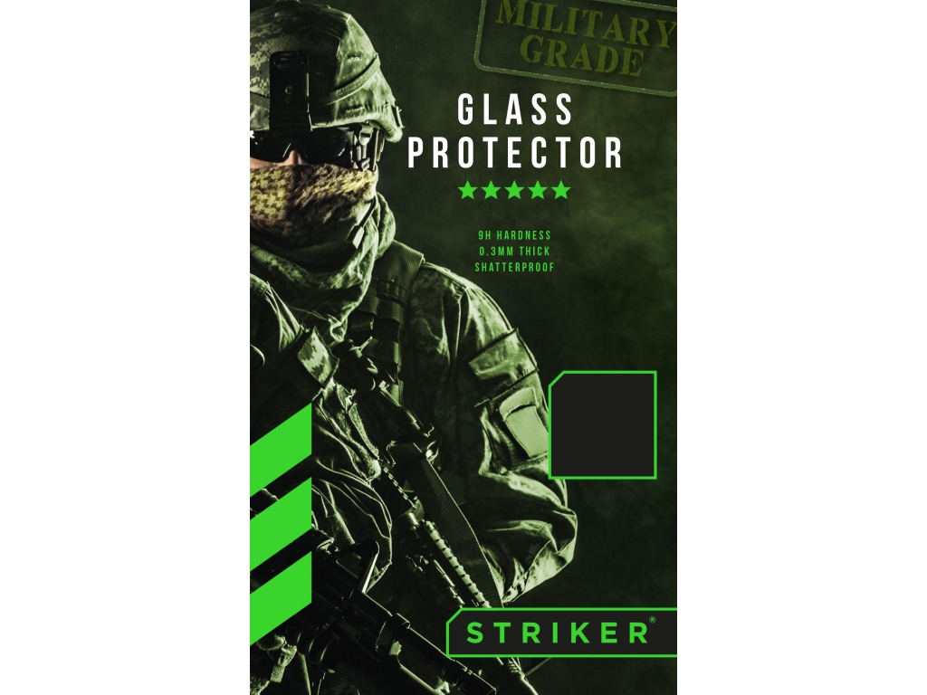 Striker Full Glue Ballistic Glass Screen Protector for Apple iPhone 14 Max Black