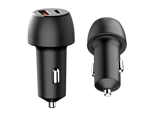 Mobilize Car Charger USB + USB-C 38W with PD/PPS and QC Black