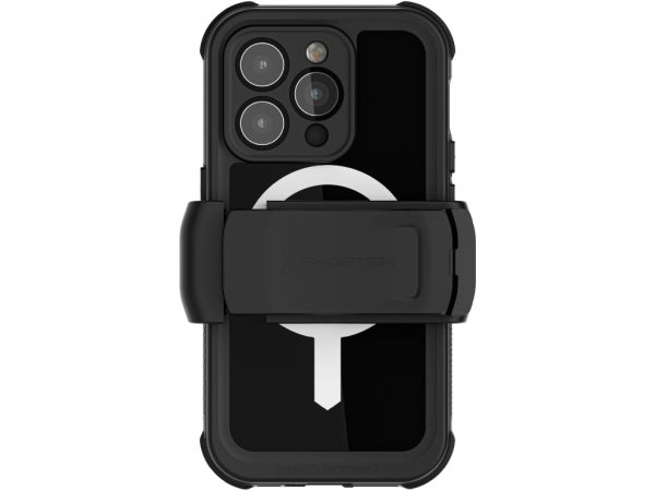 Ghostek Nautical Waterproof MagSafe Case + Belt Swivel Holster Apple iPhone 14 Pro Black