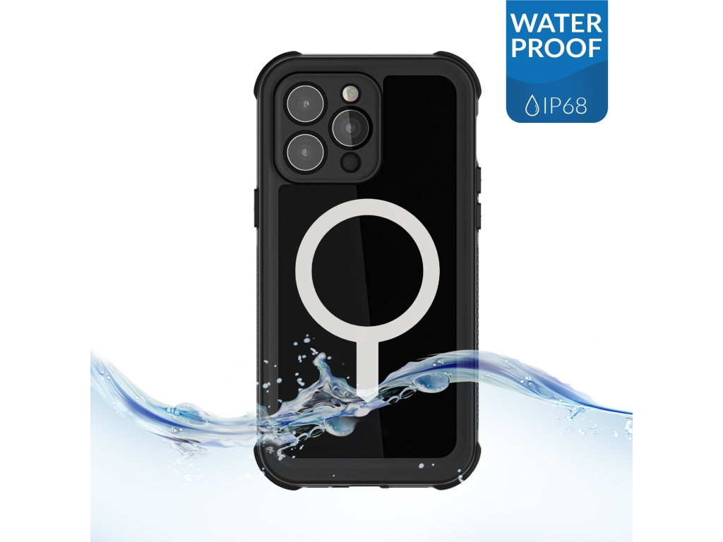 Ghostek Nautical Waterproof MagSafe Case + Belt Swivel Holster Apple iPhone 14 Pro Max Black