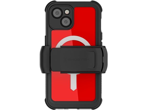 Ghostek Nautical Waterproof MagSafe Case + Belt Swivel Holster Apple iPhone 14 Clear