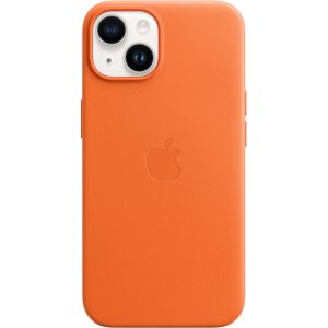 MPPF3ZM/A Apple Leather Case with MagSafe iPhone 14 Plus Orange