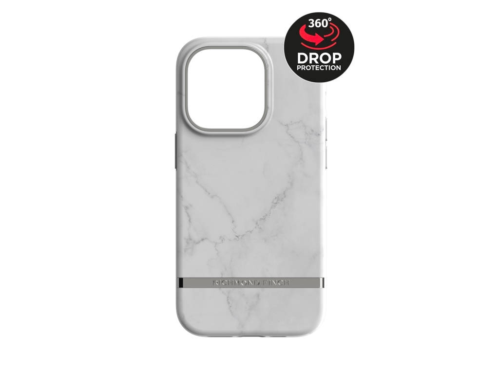 Richmond & Finch Freedom Series One-Piece Apple iPhone 14 Pro White Marble