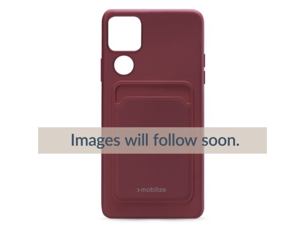 Mobilize Rubber Gelly Card Case Samsung Galaxy A14 5G Matt Bordeaux