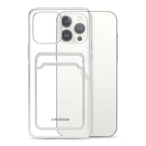 Mobilize Gelly Card Case Apple iPhone 13 Pro Max Clear