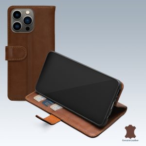 Mobilize Leather Wallet Apple iPhone 13 Pro Brown
